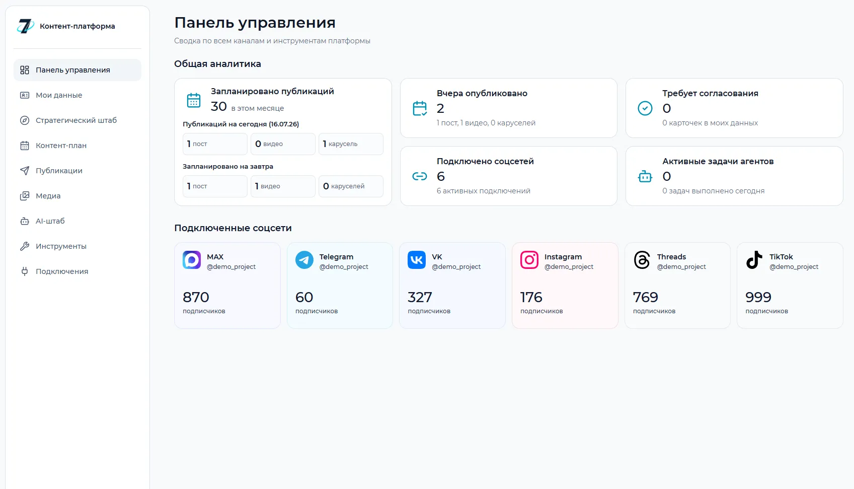 Платформа Агент 007раз: семь слоев работы с контентом, AI-редакция и контроль публикаций