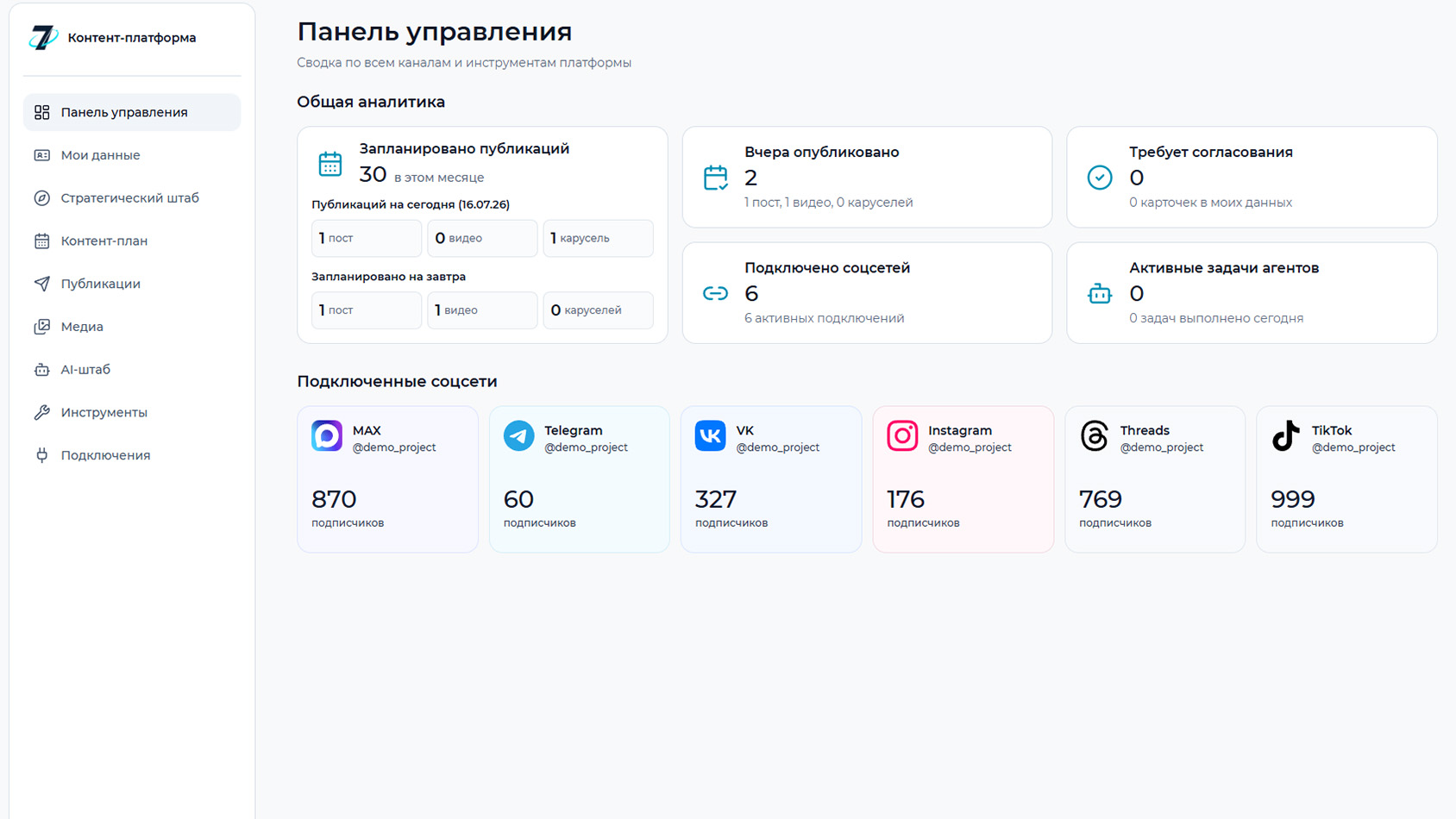 Платформа Агент 007раз: семь слоев работы с контентом, AI-редакция и контроль публикаций