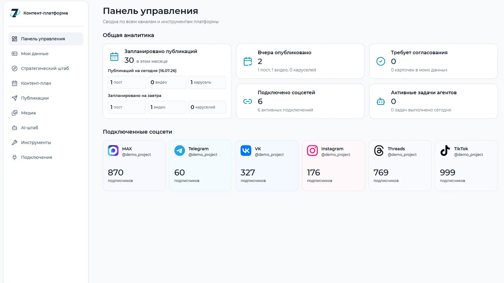 Платформа Агент 007раз: семь слоев работы с контентом, AI-редакция и контроль публикаций